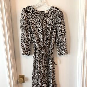 A New Day animal print 3/4 sleeve dress